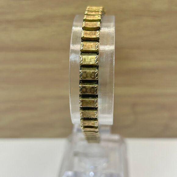 Hamilton 10k Gold Filled L & K Ladies Wristwatch Speidel Stretch Band Works VTG - Picture 6 of 6